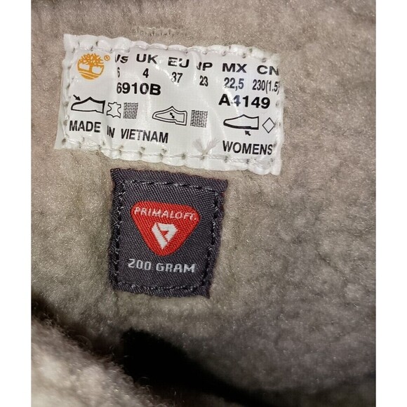 Timberland Womens Mt Hayes Snow Boots Tall Waterproof Brown Leather Size 6 - Picture 7 of 8